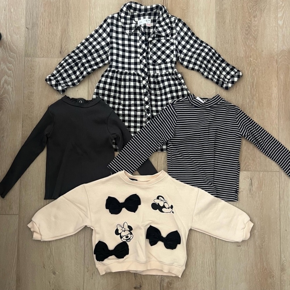 ZARA Toddler Girl Fall/Winter Neutral Clothing Bundle Size 3-4 years